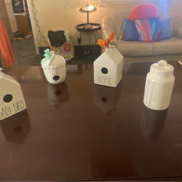 RAE DUNN Collectible Ceramic “HOME” Birdhouse - Picture 8 of 9